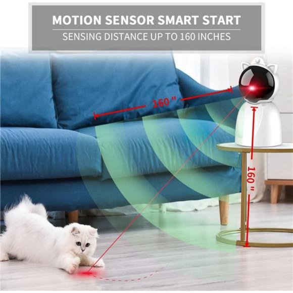 Rechargeable Motion Activated Cat Laser Toy Automatic, Interactive Cat Toys - Picture 3 of 6